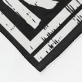 Skeleton Hand Heart Sign Retro Halloween Longbt Ra Fleecedecke (Ecke)