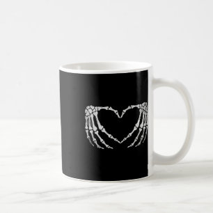 Skeleton Hand Heart Sign Vintage Halloween-Kostüme Kaffeetasse