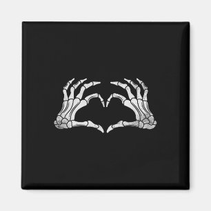 Skeleton Hand Heart Sign Vintage Halloween-Kostüme Magnet