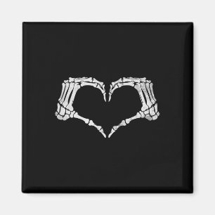 Skeleton Hand Heart Sign Vintage Halloween-Kostüme Magnet