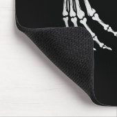 Skeleton Hand Heart Sign Vintage Halloween-Kostüme Mousepad (Ecke)