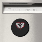 Skeleton Hand Heart Valentinstag Funny Couple Cu Magnet (In Situ (Geschirrspüler))