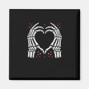 Skeleton Hand Heart Valentinstag Funny Couple Magnet