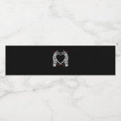 Skeleton Hand Heart Valentinstag Funny Couple Wasserflaschenetikett (Einzelnes Label)