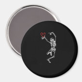Skeleton Hand Heart Valentinstag Magnet (Vorderseite/Rückseite)