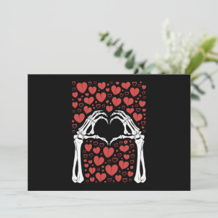 Skeleton Hand Heart Valentinstag Sonnenschein Lieb Feiertagskarte