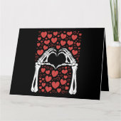 Skeleton Hand Heart Valentinstag Sonnenschein Lieb Karte (Vorderseite)