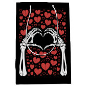 Skeleton Hand Heart Valentinstag Sonnenschein Lieb Mittlere Geschenktüte (Vorderseite)