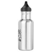 Skeleton Hand Herz Funny Design Edelstahlflasche (Rechts)