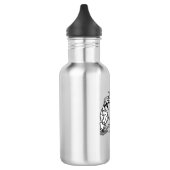 Skeleton Hand Herz Funny Design Edelstahlflasche (Links)