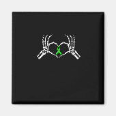 Skeleton Hand Herz-Sensibilisierungsband Magnet (Vorne)