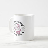 Skeleton Hand Herzmachen Kaffeetasse (Vorderseite Links)