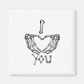 Skeleton Hand Herzmachen Magnet (Vorne)