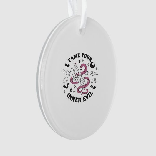 Skeleton Hand Herzmachen Ornament (Vorderseite)