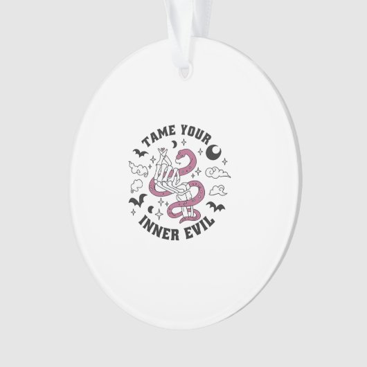 Skeleton Hand Herzmachen Ornament (Vorderseite)