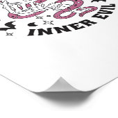 Skeleton Hand Herzmachen Poster (Ecke)