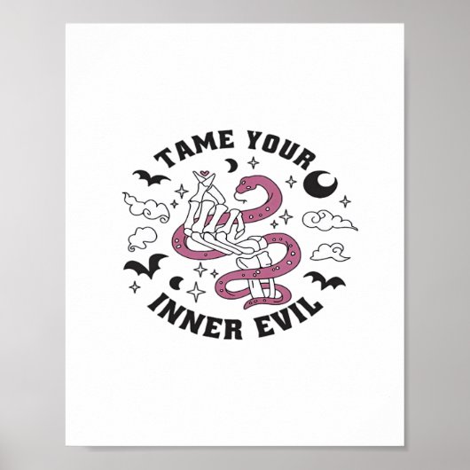 Skeleton Hand Herzmachen Poster (Vorne)