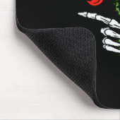 Skeleton Hand Holding A Red Rose Mousepad (Ecke)