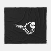 Skeleton Hand Holding Herz Fleecedecke (Vorderseite (Horizontal))