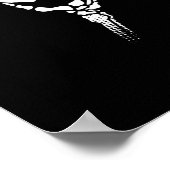 Skeleton Hand Holding Herz Poster (Ecke)