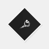 Skeleton Hand Holding Herz Serviette (Ecke)