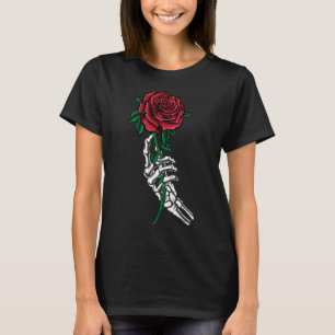 Skeleton Hand mit einem Halloween-Kostüm der Rote  T-Shirt