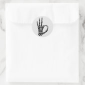 Skeleton Hand OK Gesture Sticker (Tasche)