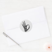 Skeleton Hand OK Gesture Sticker (Umschlag)