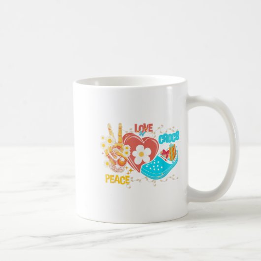 Skeleton Hand Peace Liebe Crocs Family Xmas Pajama Kaffeetasse (Rechts)