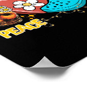 Skeleton Hand Peace Liebe Crocs Family Xmas Pajama Poster (Ecke)