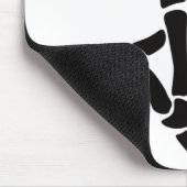 Skeleton Hand Peace Sign Bones Halloween Skelett Mousepad (Ecke)