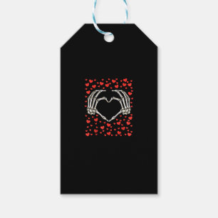 Skeleton Hand Red Heart Birthday Valentinstag Geschenkanhänger