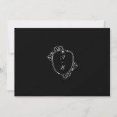 Skeleton Hand Ring Gothic Hochzeit Speichern Sie d Einladung (Rückseite)