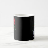 Skeleton Hand Rote Rose Blume Kaffeetasse (Mittel)