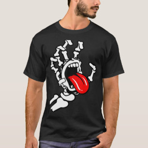 Skeleton Hand sprechen mit meinem Zungenspinner Gr T-Shirt