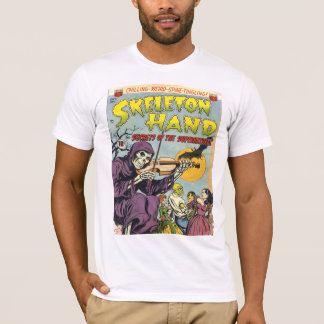 SKELETON HANDcoole Vintage Comic-Bucheinband-Kunst T-Shirt