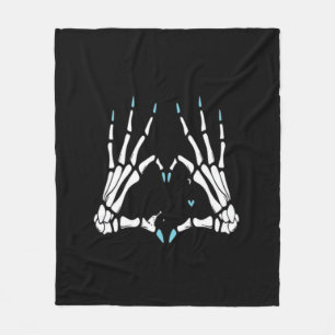 Skeleton Handklassisches Halloween Fleecedecke