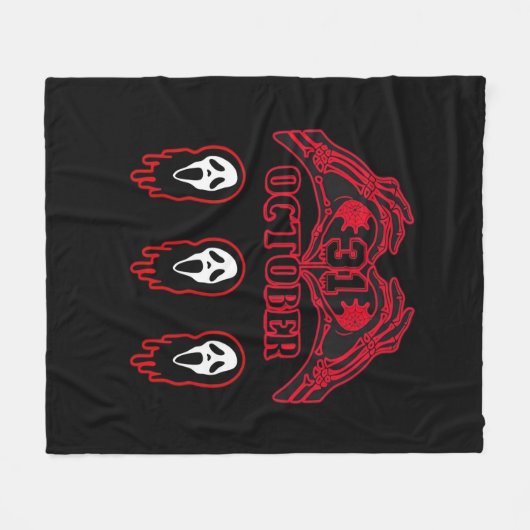 Skeleton Hands 31/10 Classic Fleecedecke (Vorderseite (Horizontal))