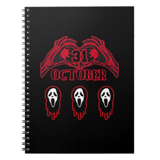 Skeleton Hands 31/10 Classic Notizblock (Vorderseite)