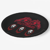 Skeleton Hands 31/10 Classic Pappteller (Schrägansicht)