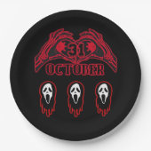 Skeleton Hands 31/10 Classic Pappteller (Vorderseite)