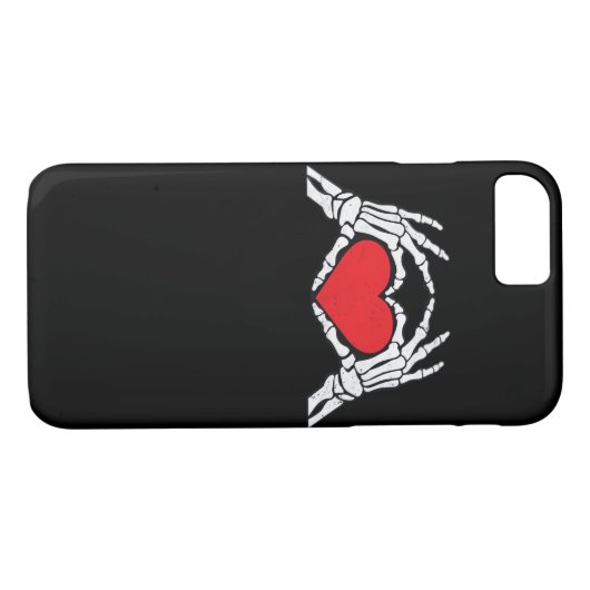 Skeleton Hands A Red Heart Classic Case-Mate iPhone Hülle (Rückseite (Horizontal))