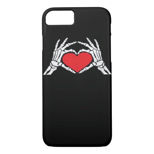 Skeleton Hands A Red Heart Classic Case-Mate iPhone Hülle (Rückseite)