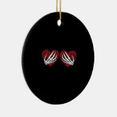 Skeleton Hands Classic Keramik Ornament (Rechts)