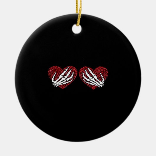 Skeleton Hands Classic Keramik Ornament (Vorne)
