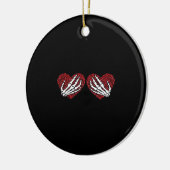 Skeleton Hands Classic Keramik Ornament (Links)
