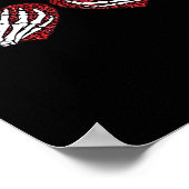 Skeleton Hands Classic Poster (Ecke)