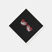 Skeleton Hands Classic Serviette (Ecke)
