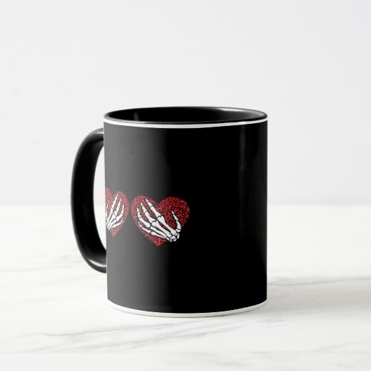 Skeleton Hands Classic Tasse (Vorderseite Links)