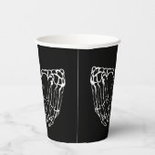 Skeleton Hands Fall Paare Dusche bis zum Tod Pappbecher (Rechts)